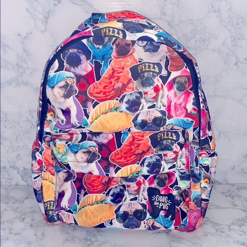 Doug the Pug backpack & Rainbow Float